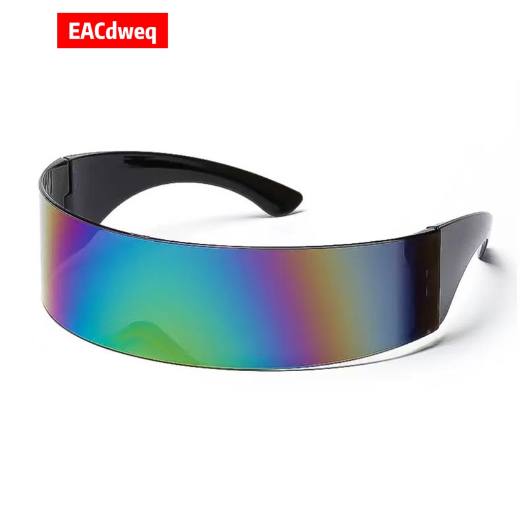 Men Fashion Rave - Y2K Futuristische Schmale Cyclops-Visor-Sonnenbrille für Damen