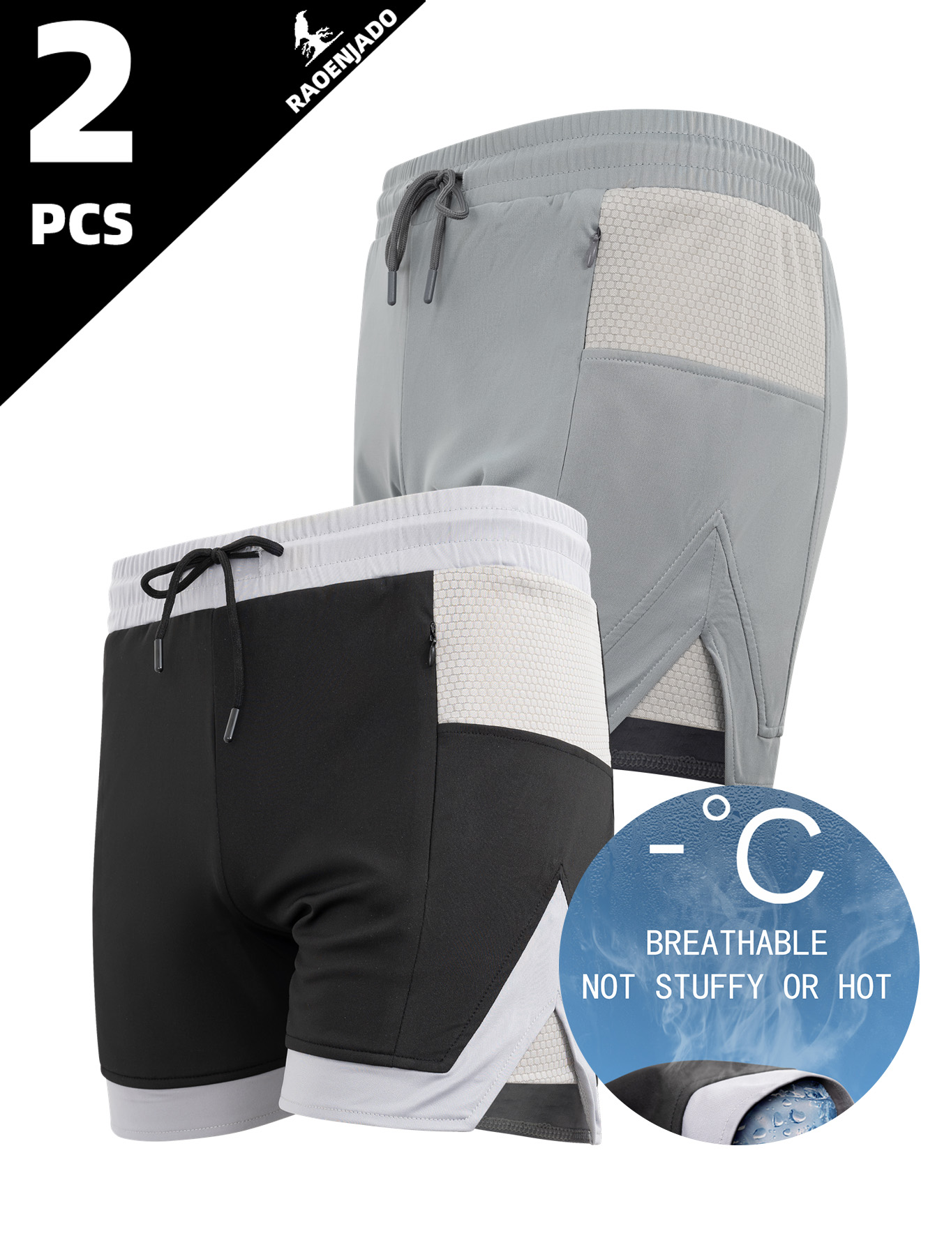 Swim Trunk Shorts - Herren-Sportshorts Schnelltrocknend Sommer-Laufshorts Leichte Atmungsaktive Badeshorts
