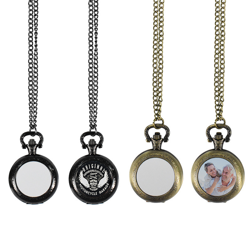 Men'S Fashion Necklaces - Maßgefertigte Vintage Metall-Taschenuhr Anhänger-Halskette Klassische Uhren-Halskette