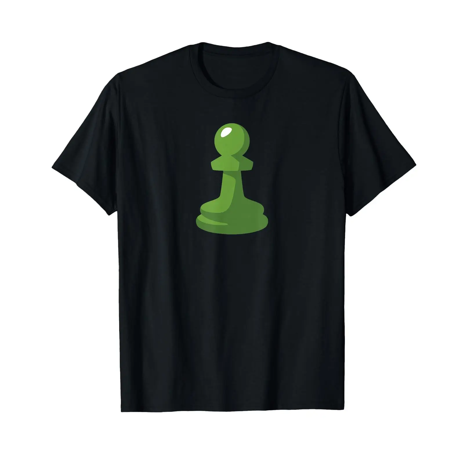 Men'S Fashion Online - Chess com Fan-T-Shirt mit grünem Bauer-Logo