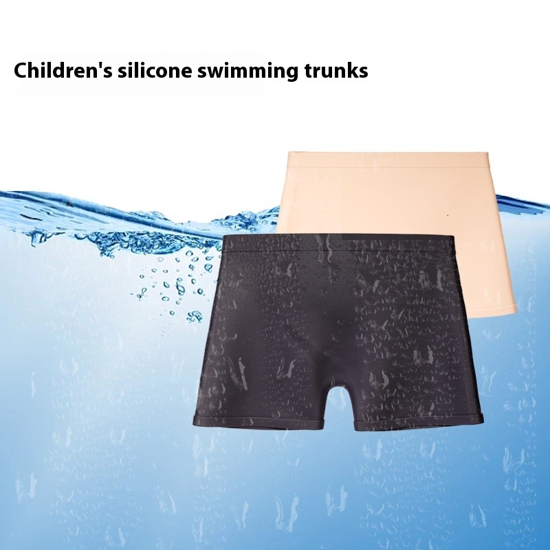 Swim Trunk Shorts - Silikon-Badehose, kleine Größe, quadratischer Schnitt, Badeunterwäsche,