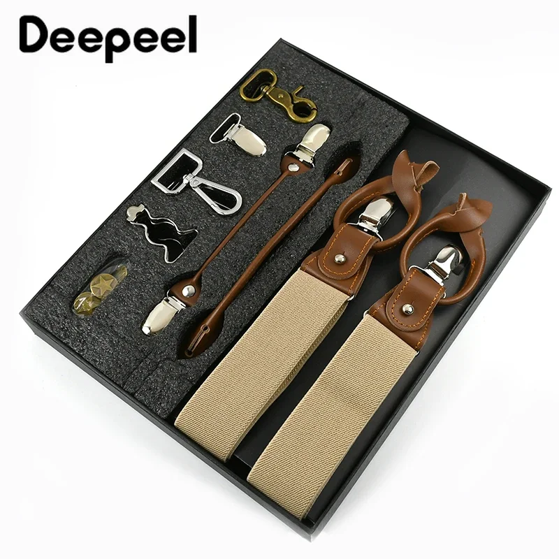 Suspenders Clip Men - Deepeel 1Set 3,5*125cm Business Männer Hosenträger