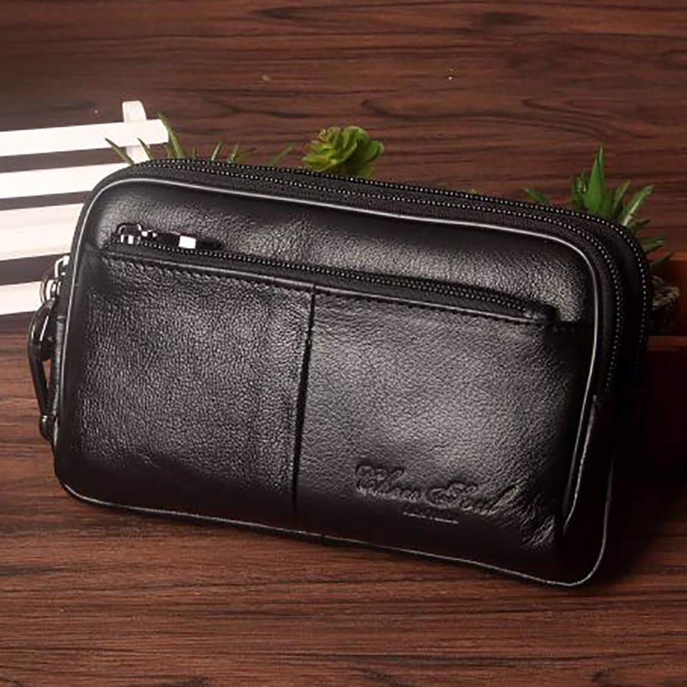 Leather Belt Braided - Männer Clutch Hüft tasche Tasche Zelle/Handy