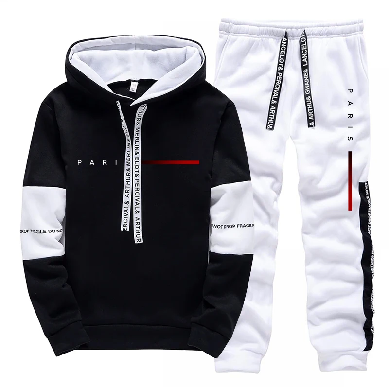 Men'S Fashion Hoodie - Paris Fashion Hoodie Streetwear Herren-Set Kapuzenpullover