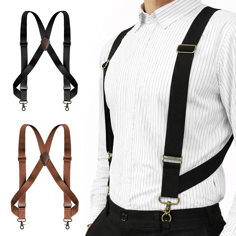 Suspenders Clip Men - 1 Stück 3,5 cm Herren-Hosenträger mit