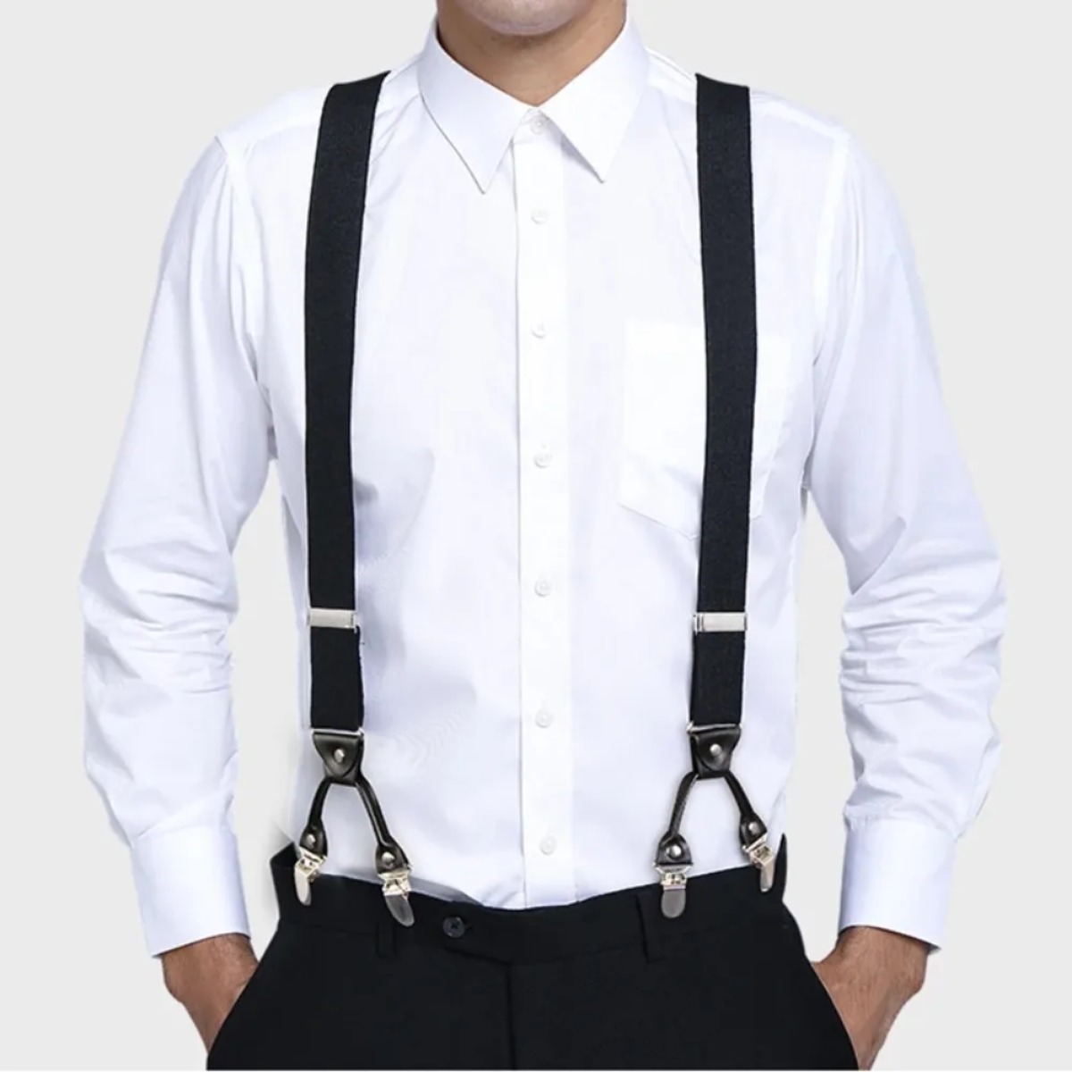 Suspenders Clip Men - Modische Hosenträger für Herren, robust, große