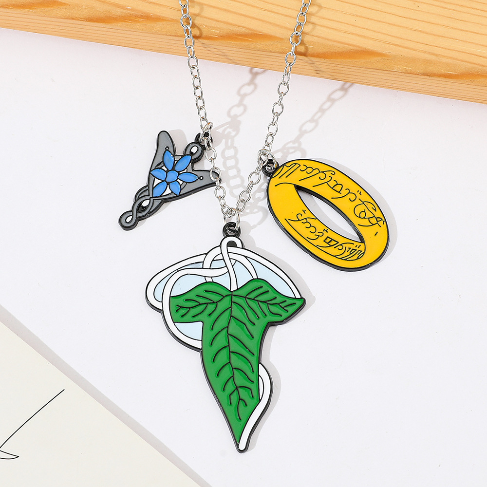 Men'S Fashion Necklaces - Halskette „Herr der Ringe“ mit Elfenmotiv,