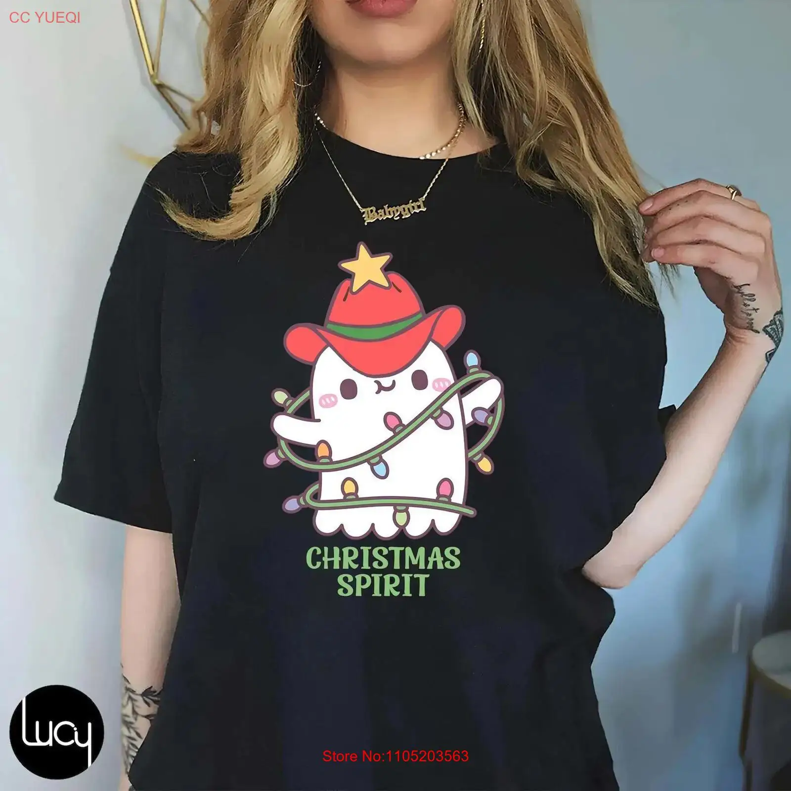 Men'S Fashion Xmas Party - Weihnachten SpiriT T-Shirt Cowboy Boo süßer