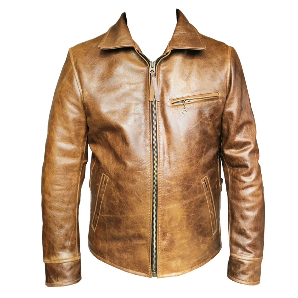 Mens Fashion In The 1930S - 1930s braune Männer Lederjacke Mode Farbe