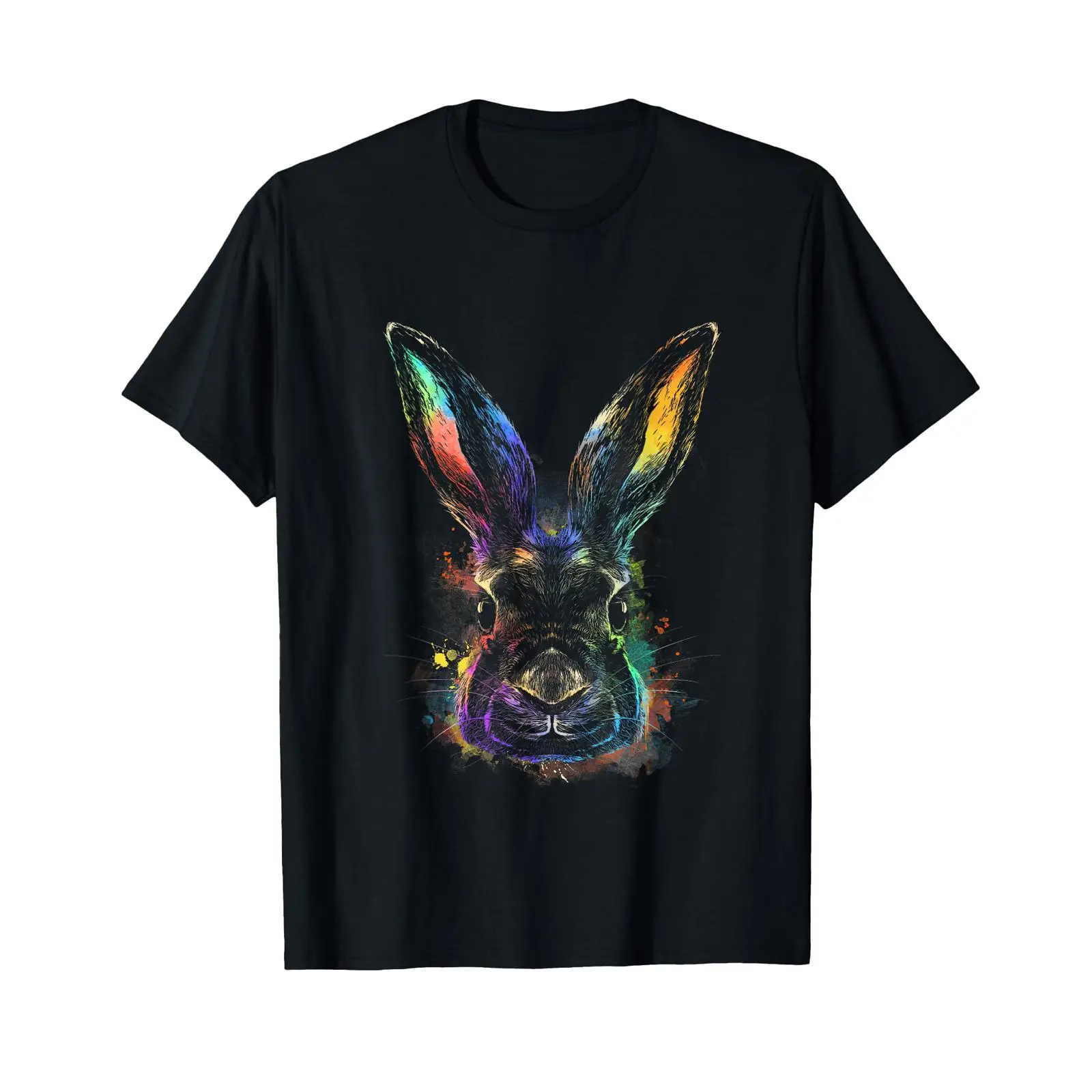Men'S Fashion Easter - Kaninchen Aquarell Hase Haustier Ostern T-Shirt