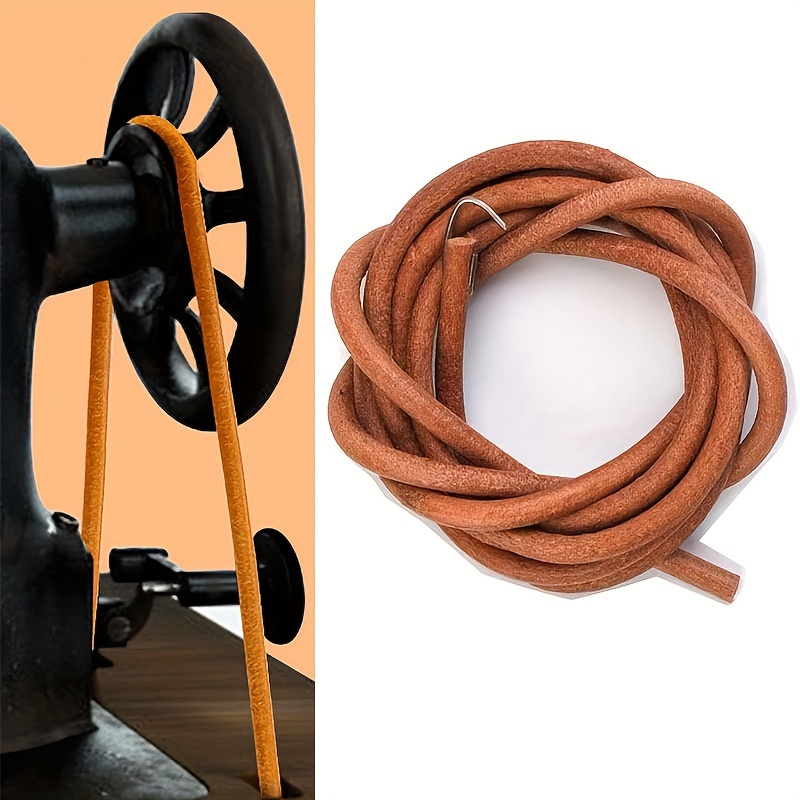 Leather Belt Braided - Langlebiger brauner Rindsleder-Pedal nähmaschinen gürtel-einfach zu