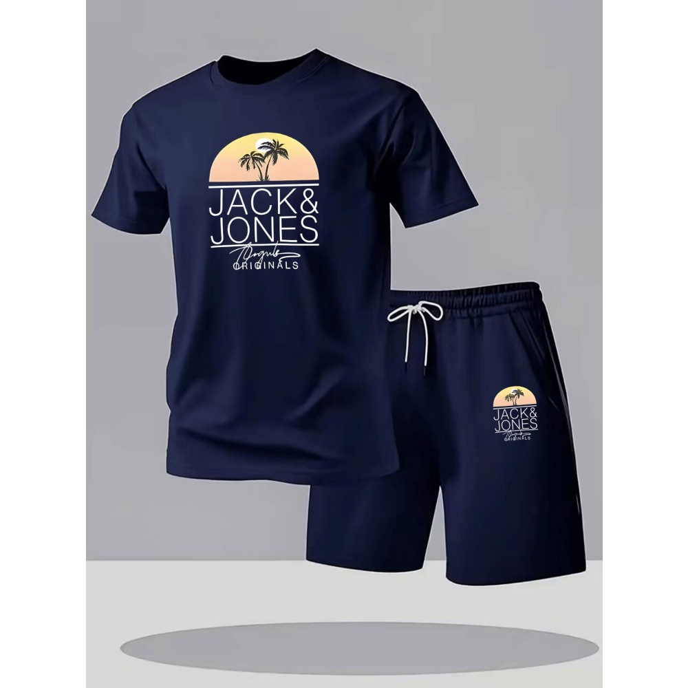 Men'S Fashion 2025 - Herren Fitness T-Shirt Sets Atmungsaktiv Schnelltrocknend