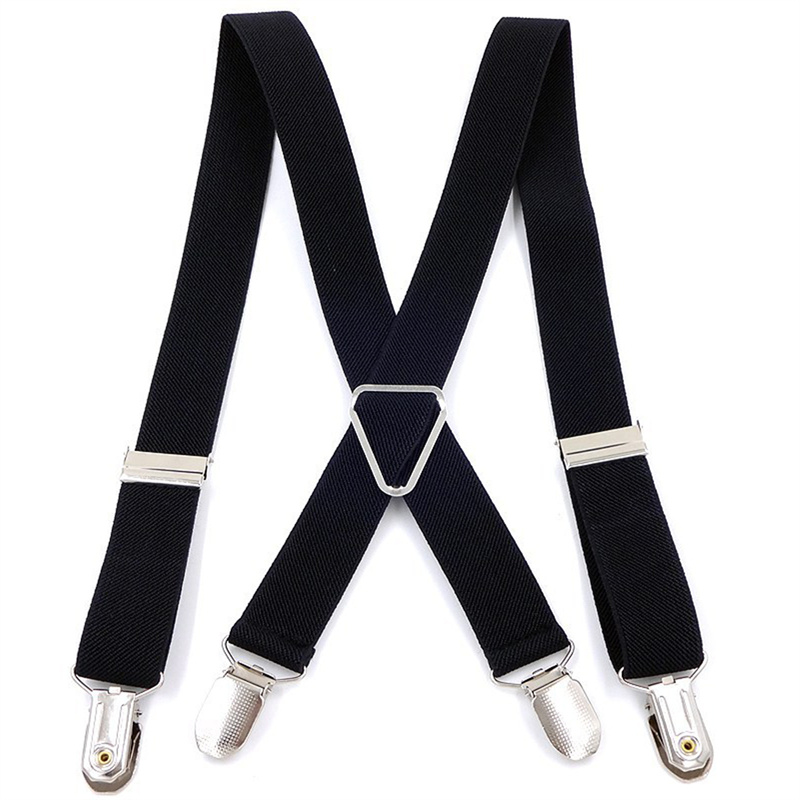 Suspenders Clip Men - Hosenträger für Herren, verstellbar, elastisch, X-Rücken,