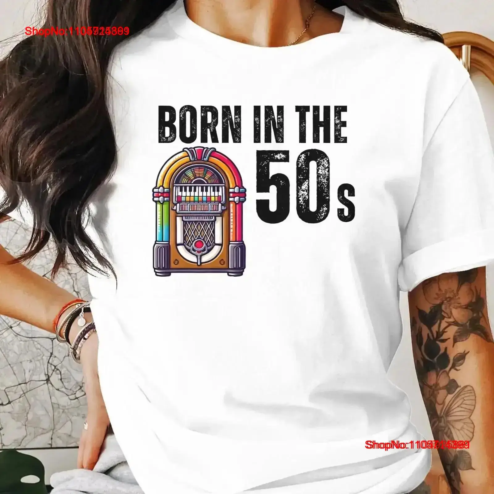 1950S Fashion Men'S - Vintage-T-Shirt „Born In The 50s“ im