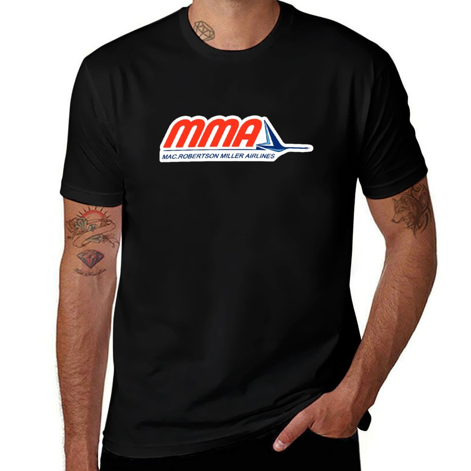 1950S Fashion Men'S - MacRobertson Miller Airlines Logo (1950er-1984) T-Shirt