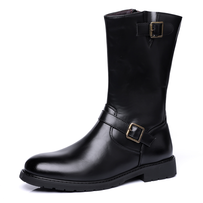 Men'S Fashion Brands - Herren High-Top Stiefel im Bühnenstil, Designer