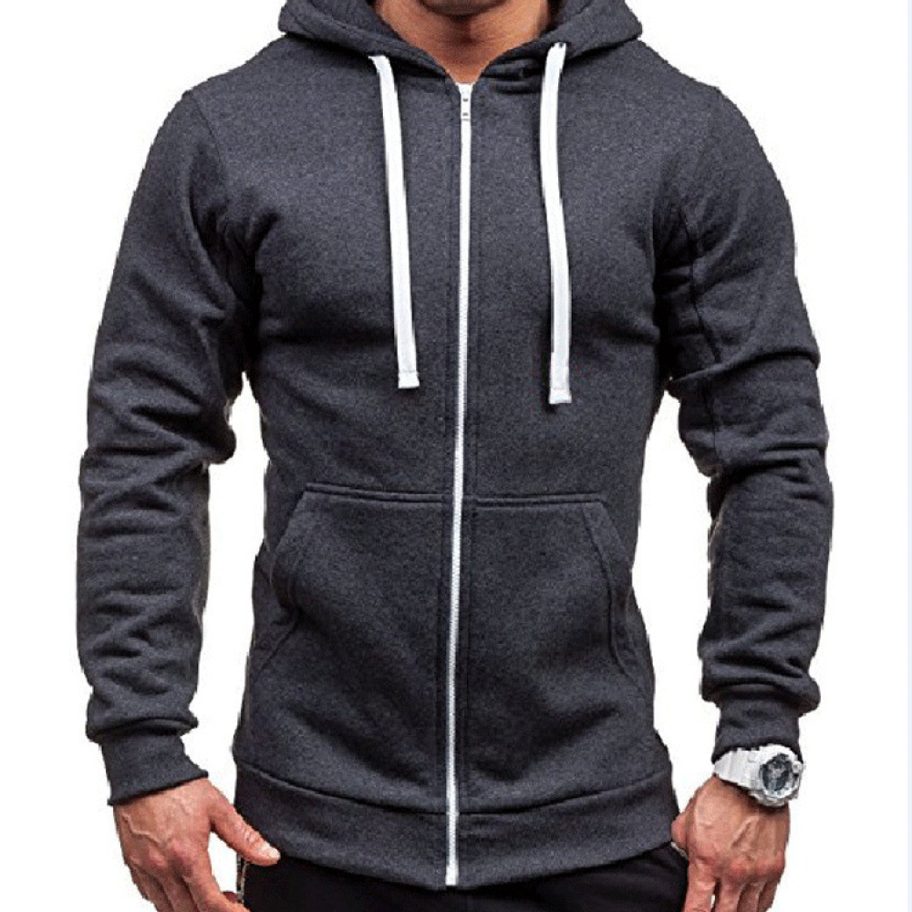 Herren Mode-Hoodies Einfarbige – Men'S Fashion Zipper Jacket Bewertung und Preis