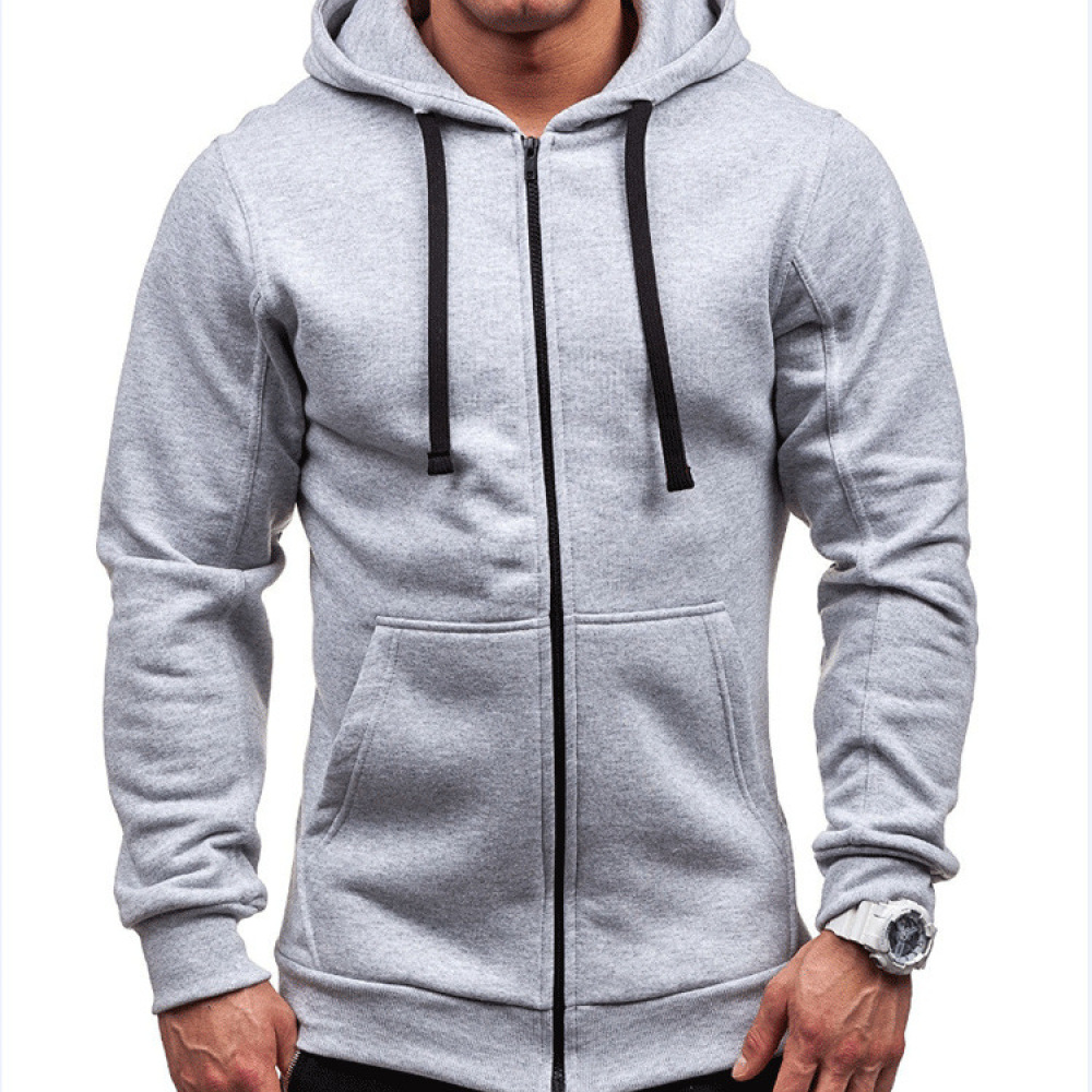 Herren Mode-Hoodies Einfarbige – Men'S Fashion Zipper Jacket Bewertung und Preis