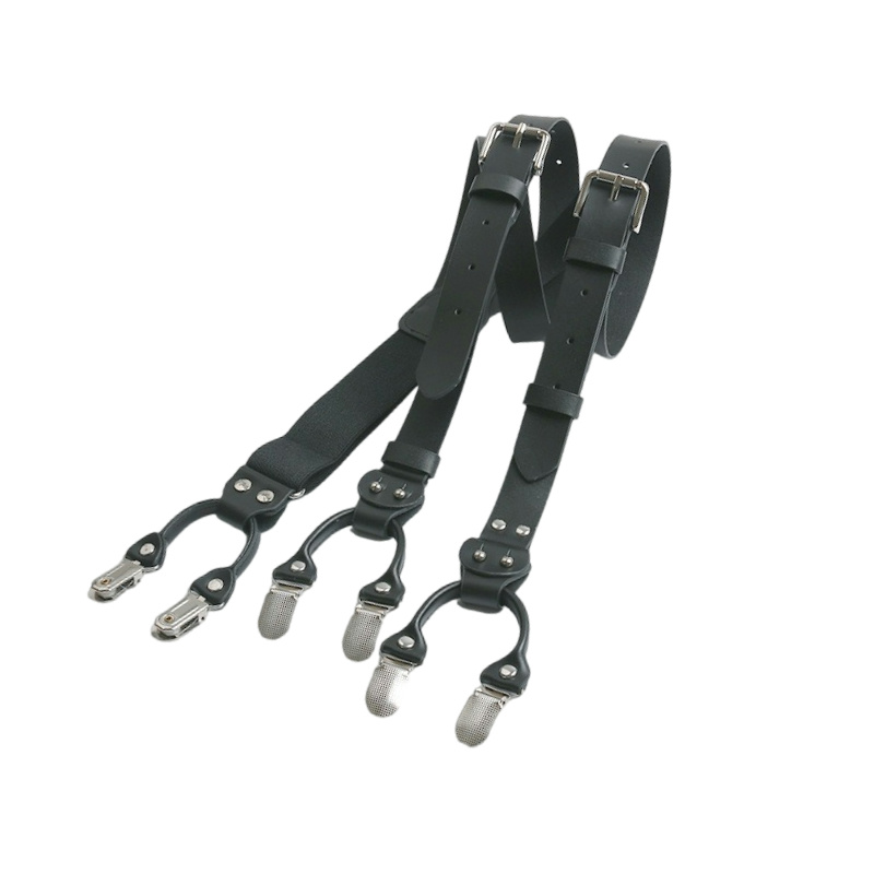 2,5 cm Leder Elastizität Herre – Suspenders Clip Men Bewertung und Preis