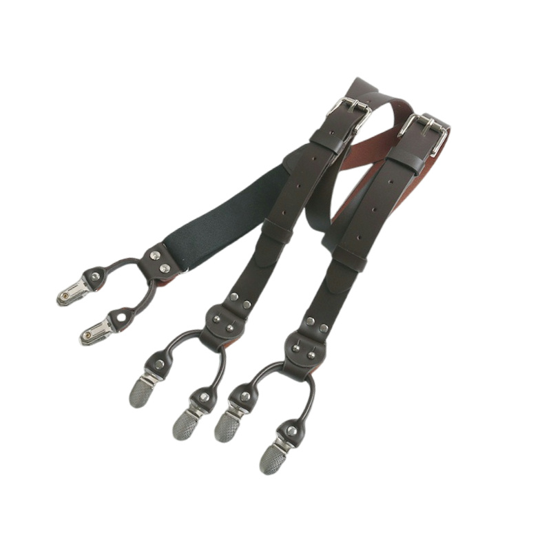 2,5 cm Leder Elastizität Herre – Suspenders Clip Men Bewertung und Preis