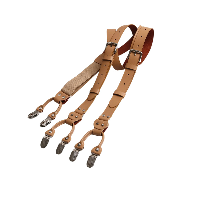 2,5 cm Leder Elastizität Herre – Suspenders Clip Men Bewertung und Preis