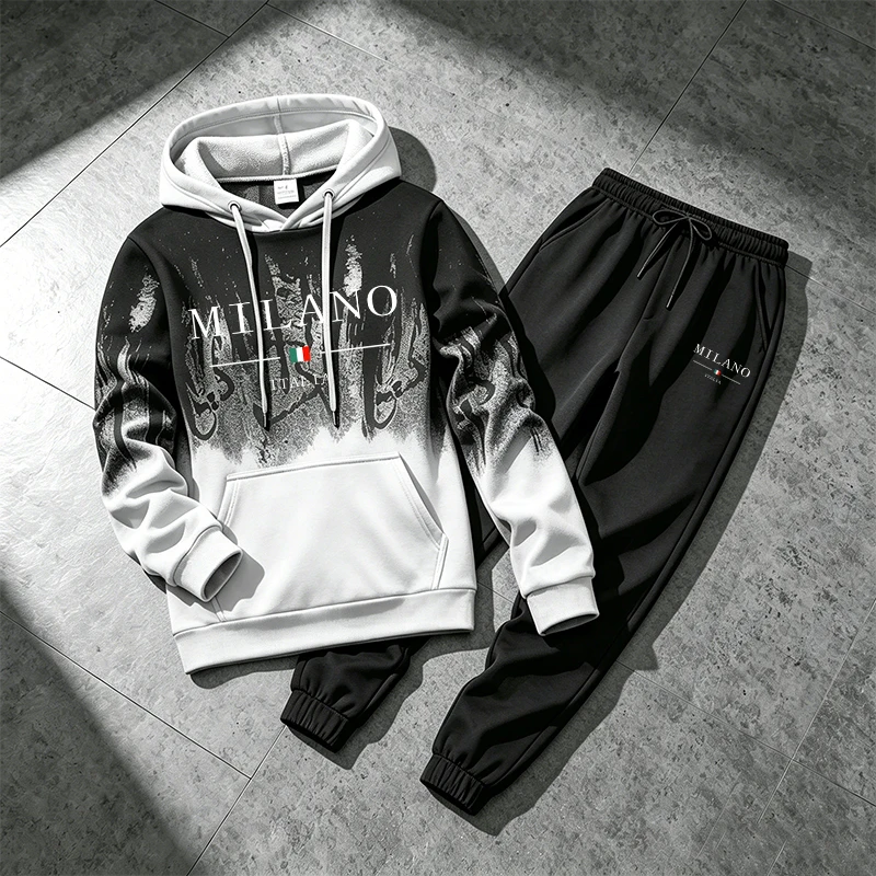 Italienische Mode Sportbekleid – Men'S Fashion Hoodie Bewertung und Preis