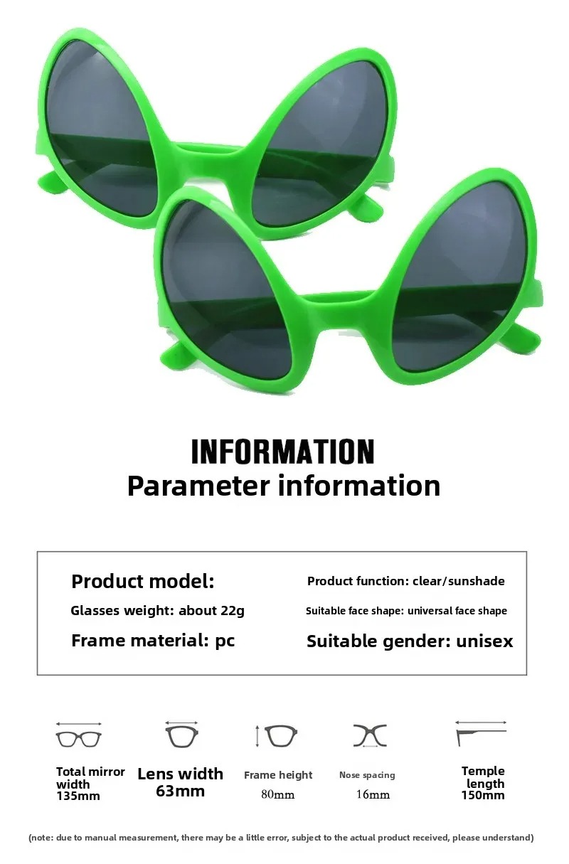 Grüne Alien Martian Schrullige – Men Fashion Rave Bewertung und Preis