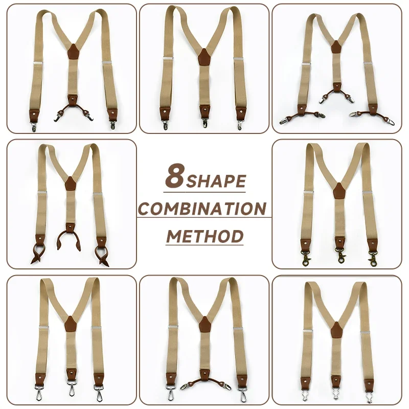 Deepeel 1Set 3,5*125cm Busines – Suspenders Clip Men Bewertung und Preis