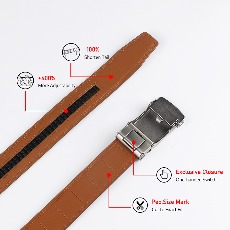 Ratschengürtel aus echtem Lede – Leather Belt Braided Bewertung und Preis
