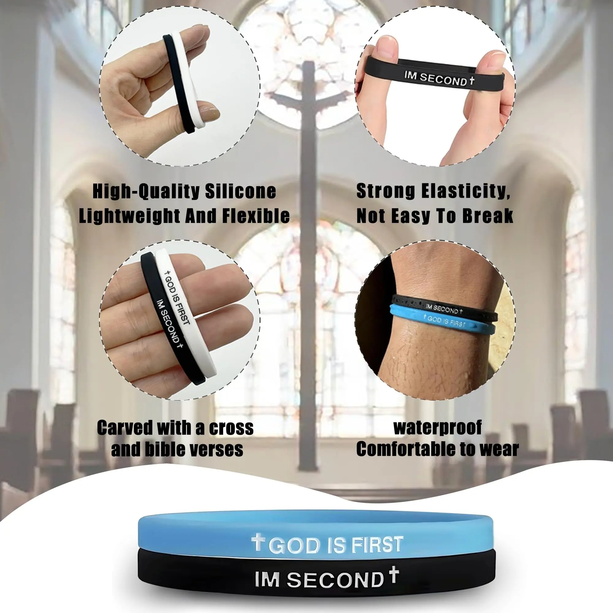 6er-Pack-GOD IS FIRST ARMBAND  – Men'S Fashion Easter Bewertung und Preis