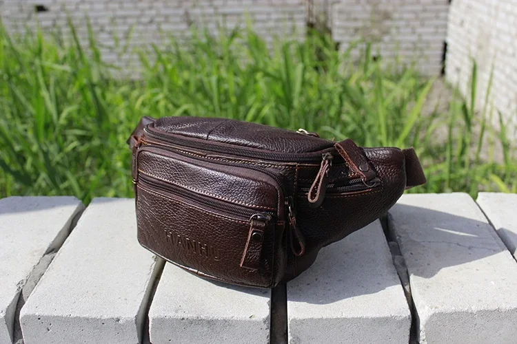 Echtes Rindsleder Gürteltasche – Leather Belt Braided Bewertung und Preis