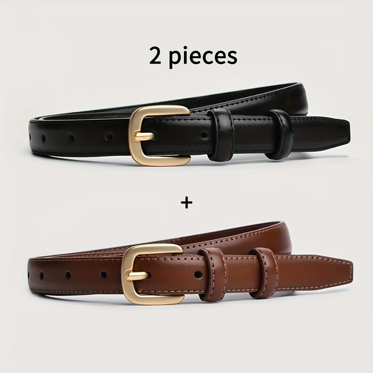 2er-Pack lässiger Modegürtel m – Leather Belt Braided Bewertung und Preis