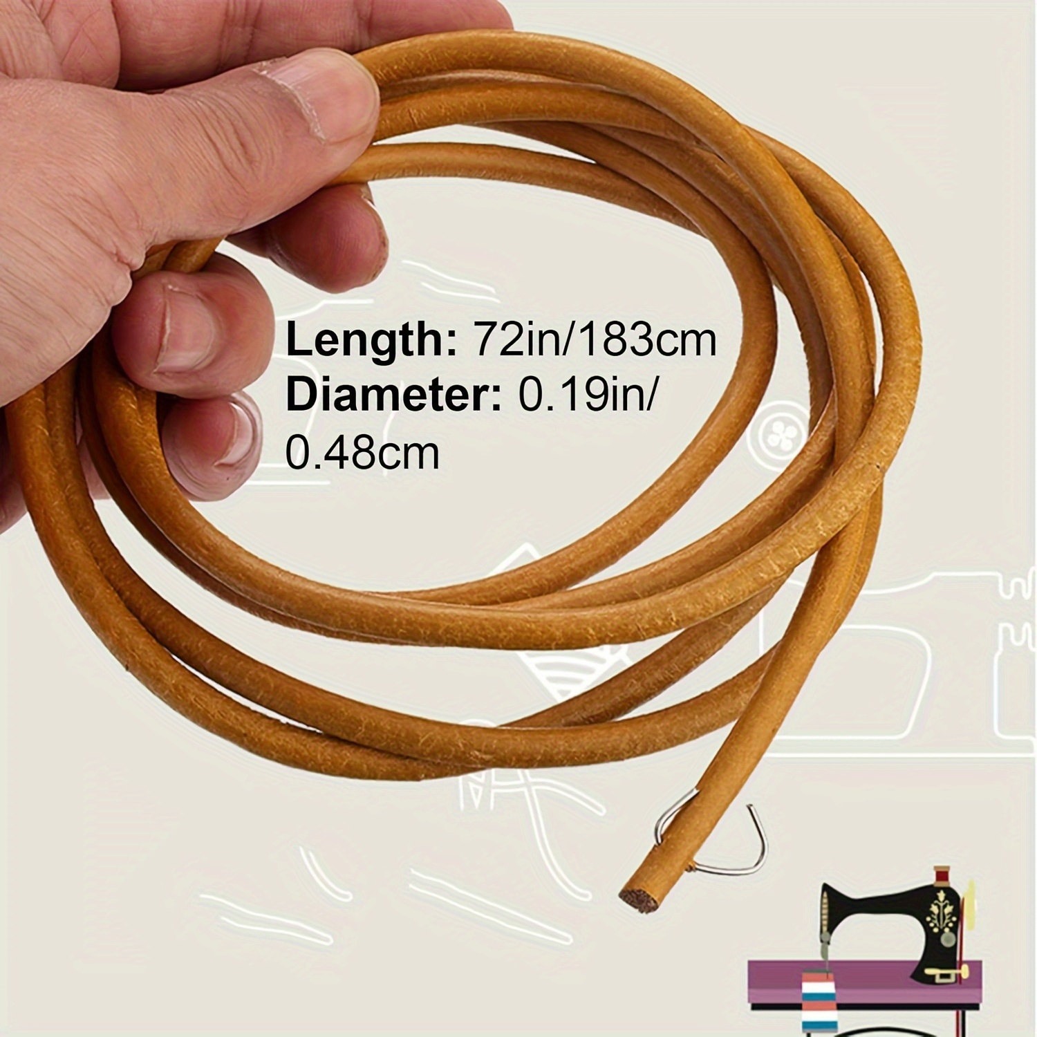 Langlebiger brauner Rindsleder – Leather Belt Braided Bewertung und Preis