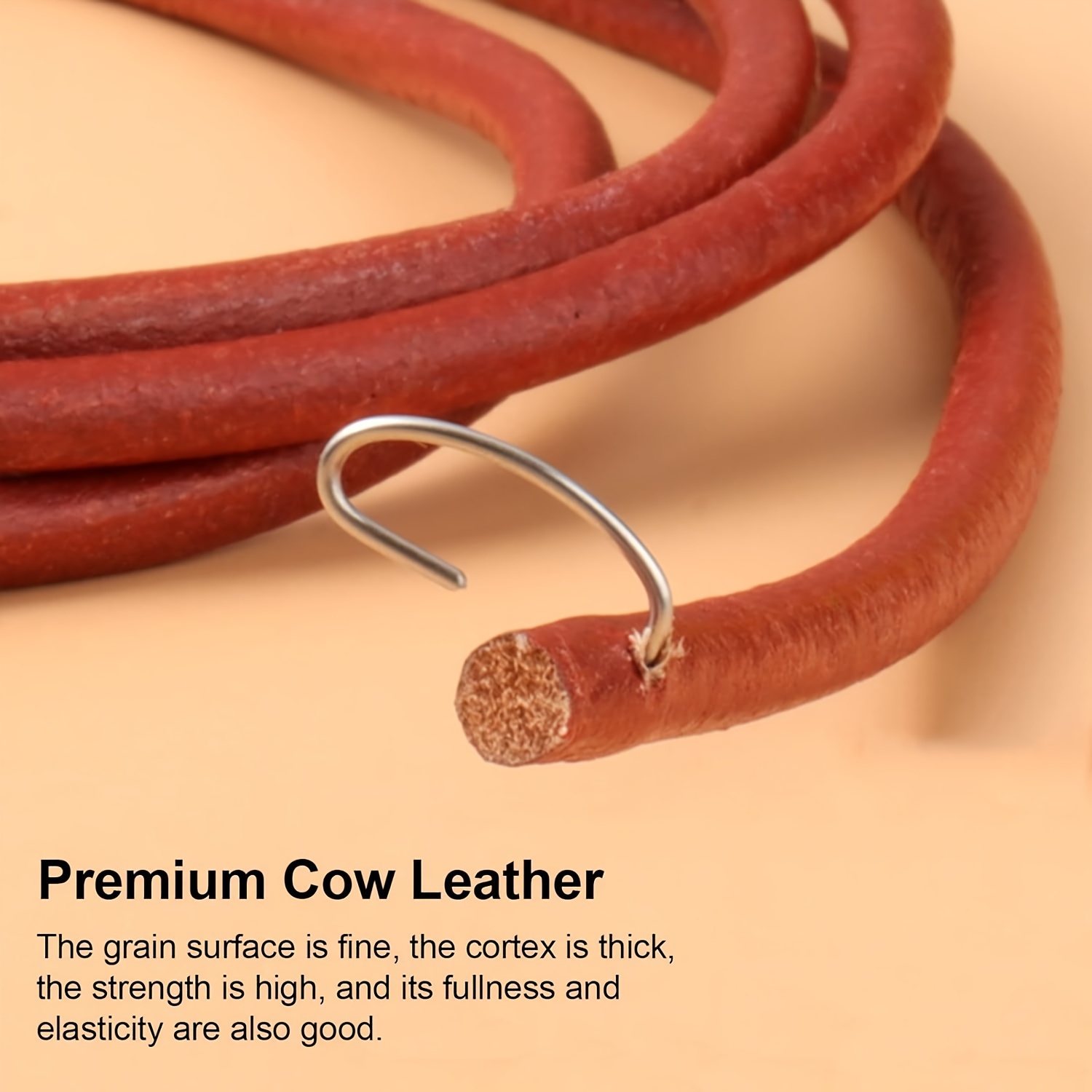 Langlebiger brauner Rindsleder – Leather Belt Braided Bewertung und Preis