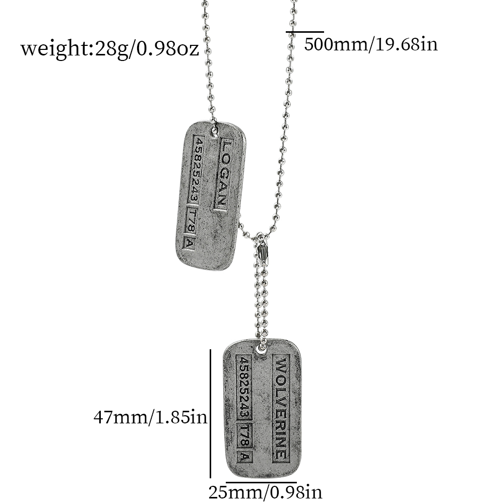X-Men Wolverine Militärkarten- – Men'S Fashion Necklaces Bewertung und Preis