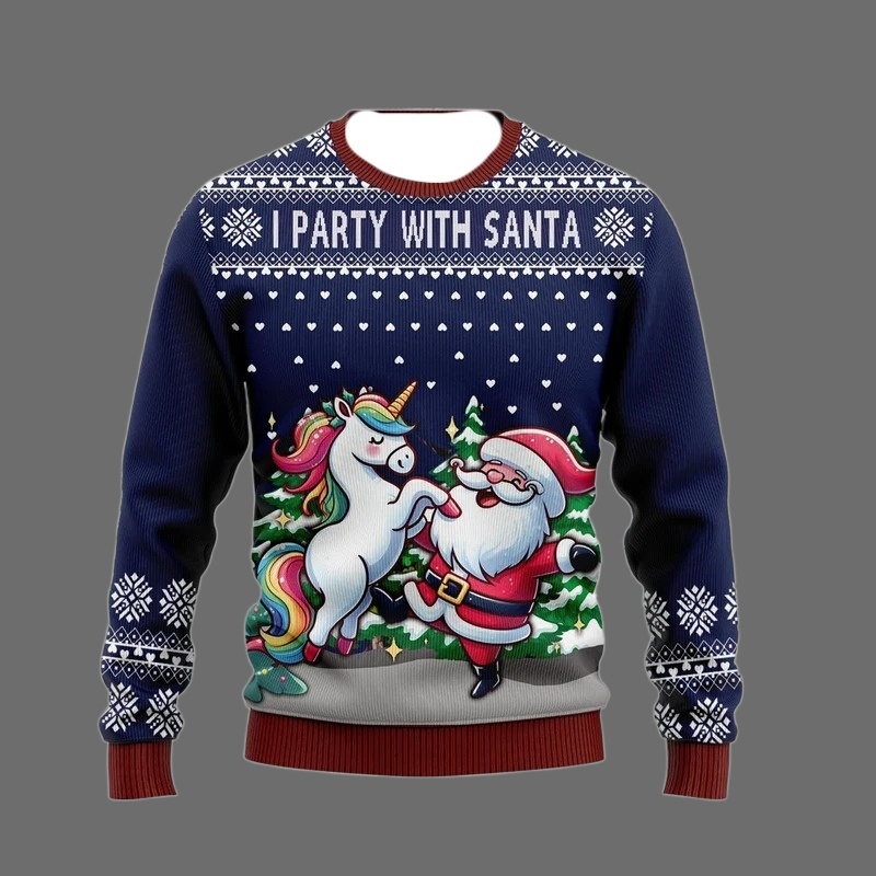 Mode Einhorn Hässliche Weihnac – Men'S Fashion Xmas Party Bewertung und Preis
