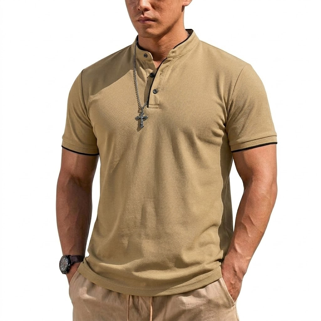 Sommer Kurzarm Henley-Shirt He – Men'S Fashion 2025 Bewertung und Preis