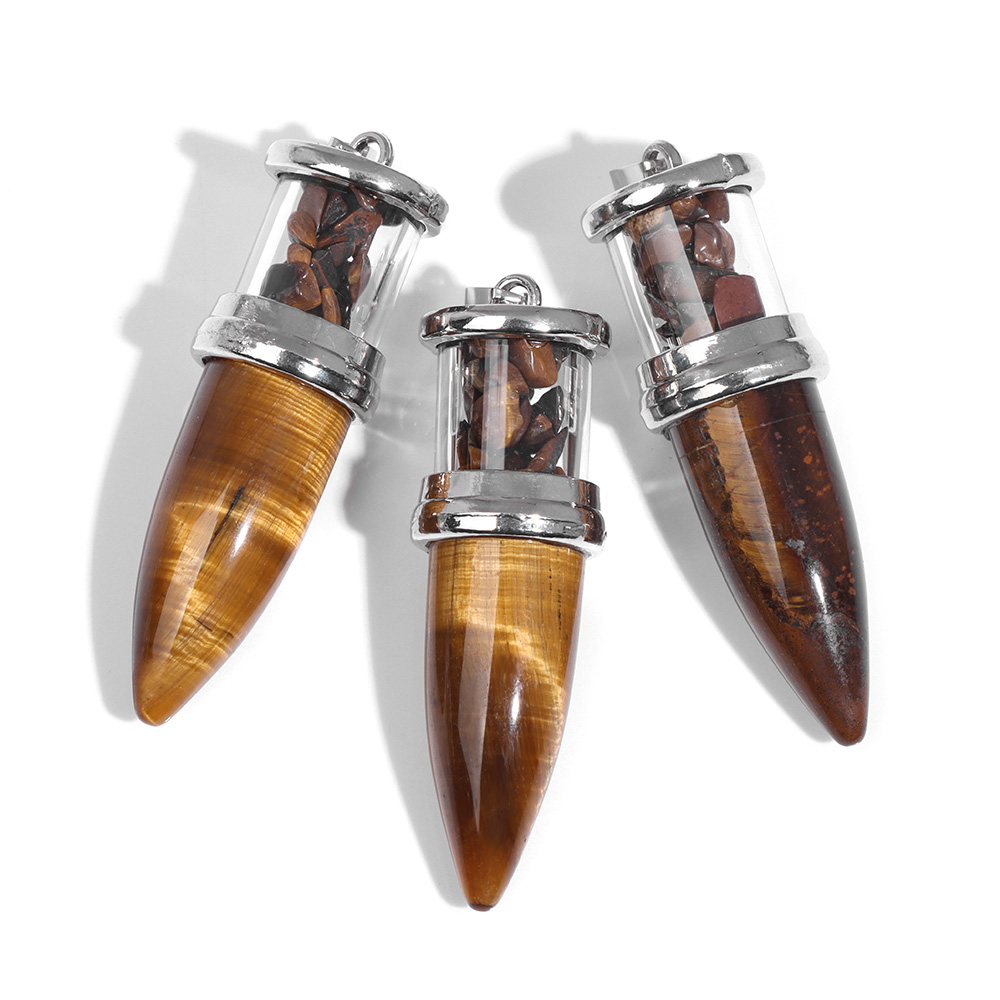 1pc Kugelform Stein Anhänger f – Men'S Fashion Necklaces Bewertung und Preis