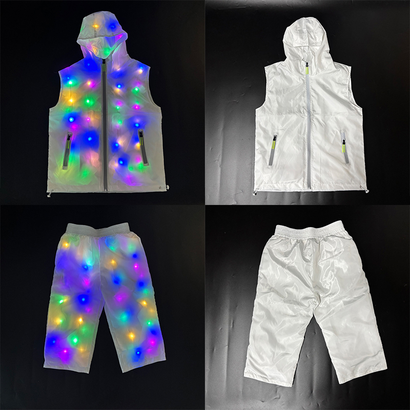 Leuchtende Weste Jacke Kostüme – Men'S Fashion Light Jacket Bewertung und Preis