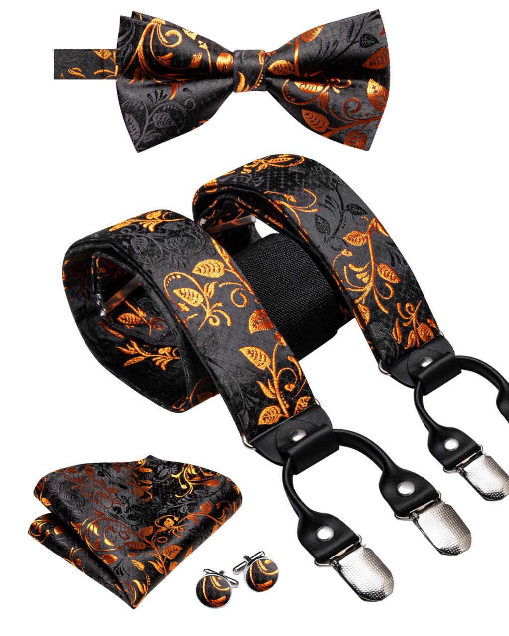 Hi-Tie Jacquard Schwarz-Gold R – Suspenders Clip Men Bewertung und Preis