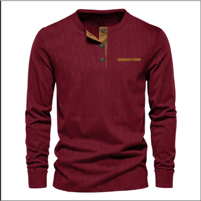 Herren-Cordhemd mit Henley-Aus – Men'S Fashion 2025 Bewertung und Preis